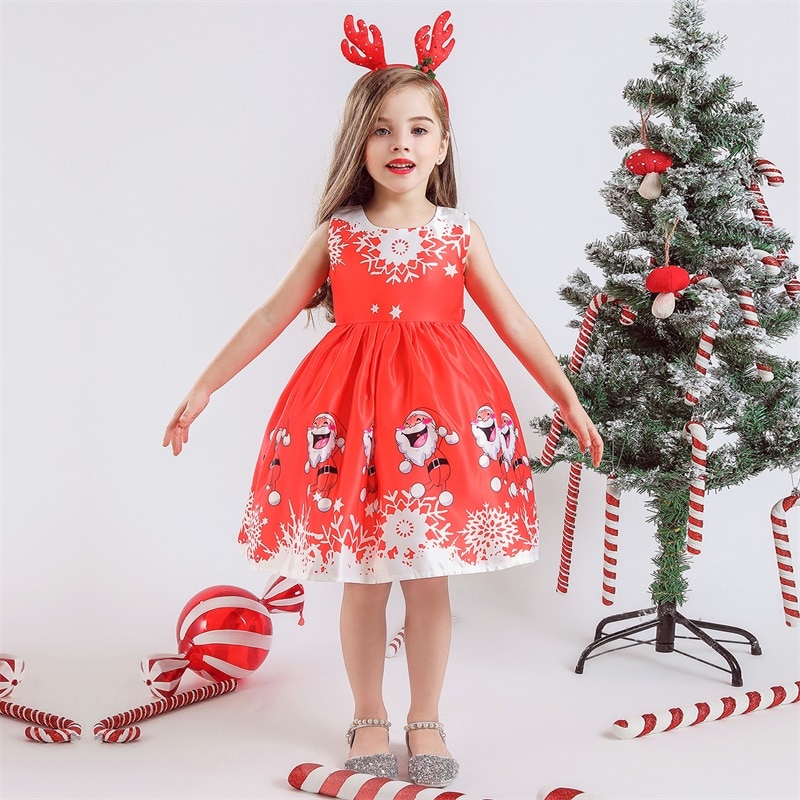 Baby Girl Clothes Kids Dresses for Girls Christmas Clothing Santa Claus ...